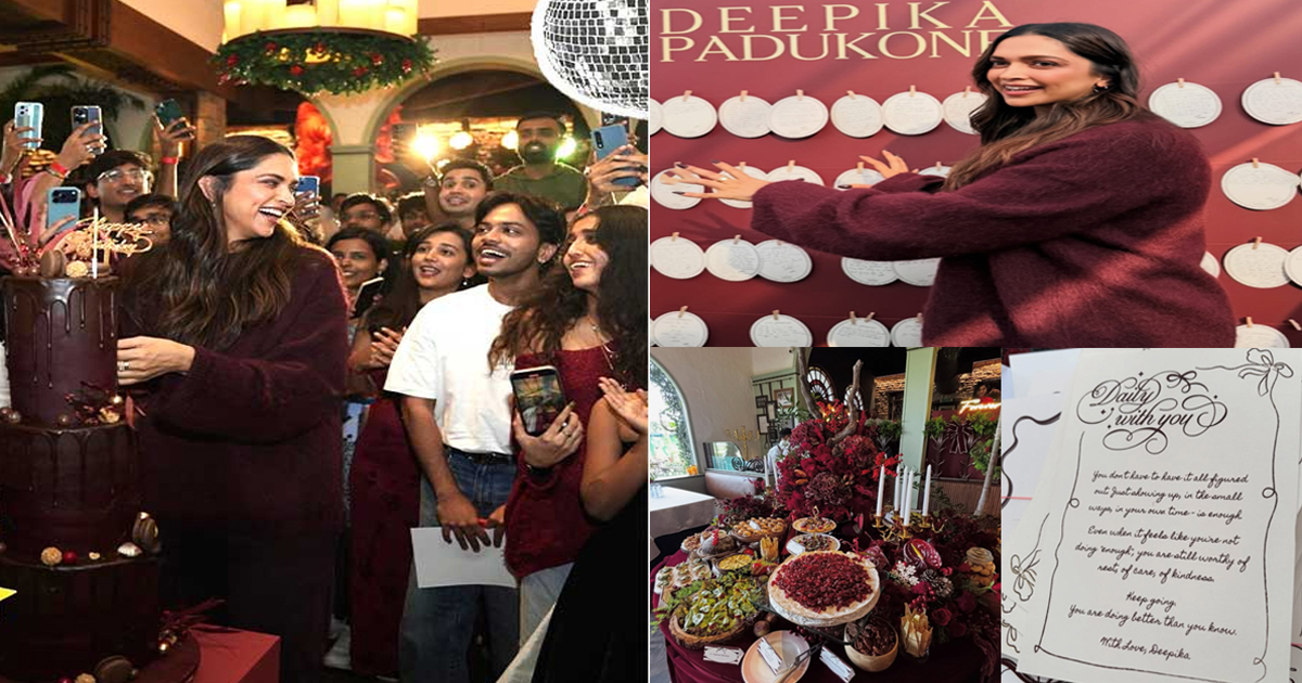 दीपिका ने 50 फैंस के साथ अपना जन्मदिन मनाया