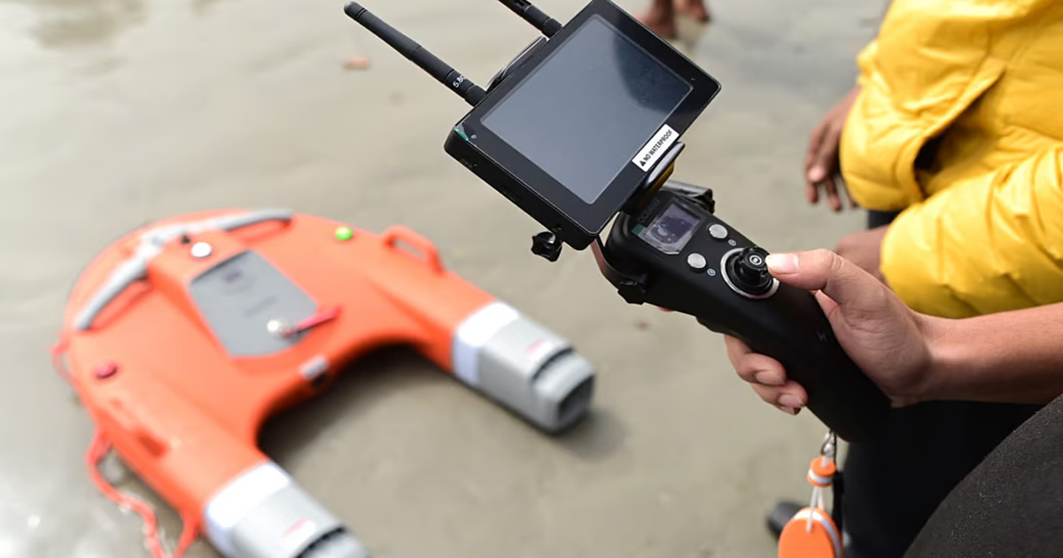 गंगासागर मेले में तीर्थयात्रियों की सुरक्षा के लिए अत्याधुनिक वाटर ड्रोन