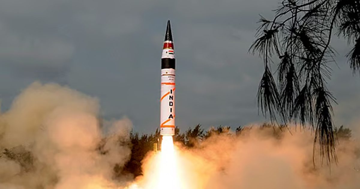 परमाणु क्षमता वाली अग्नि-3 बैलिस्टिक मिसाइल का सफल परीक्षण
