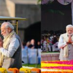 प्रधानमंत्री मोदी ने राजघाट जाकर बापू को पुष्पांजलि अर्पित की, कहा- महात्मा गांधी के विचारों ने पूरी दुनिया को प्रेरित किया